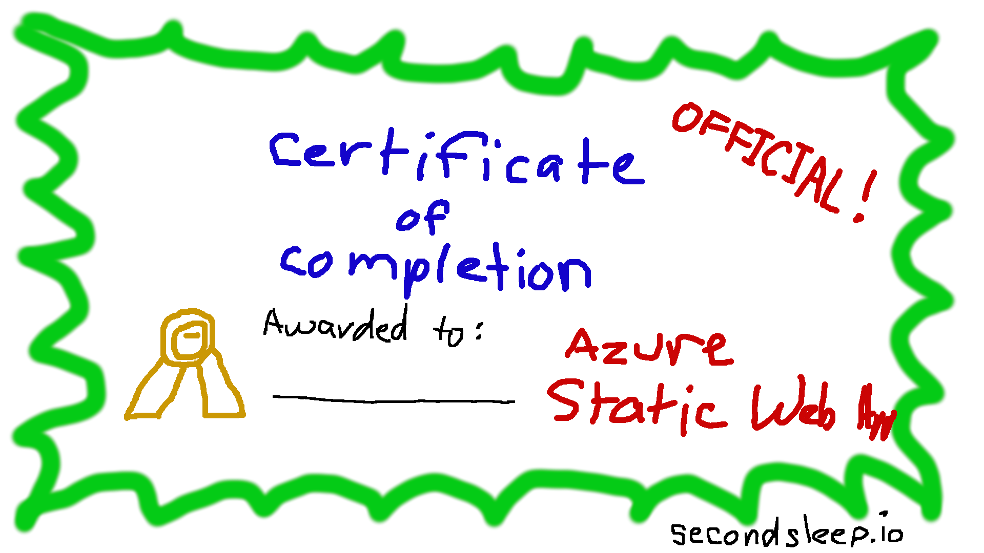 Static Web App Basic certificate of completion